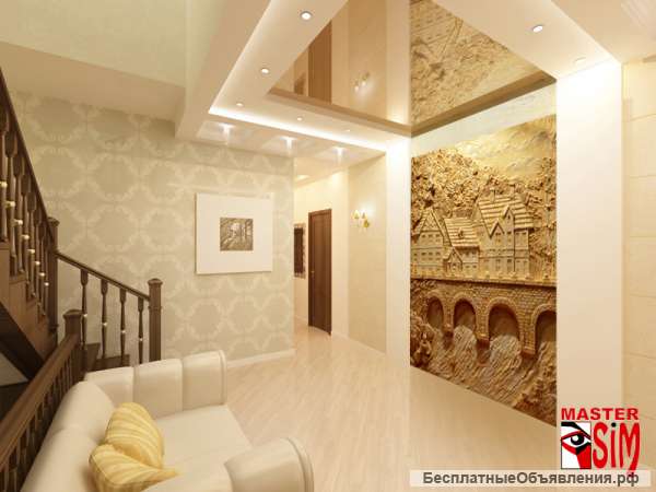 Барельеф, лепнина, скульптура, 3D-пано