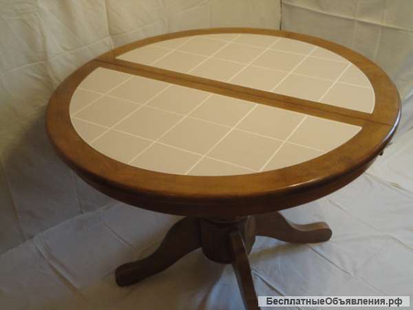Кухонный раскладной стол с керамической плиткой