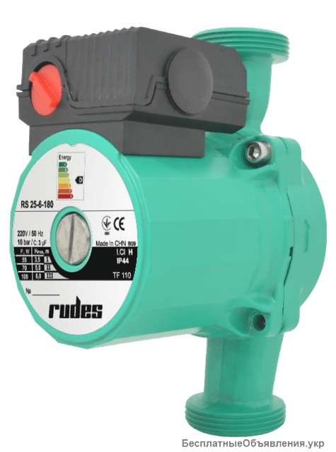 Циркуляционный насос RS 25-4-180 "RUDES" Циркуляционные насосы для отопления
