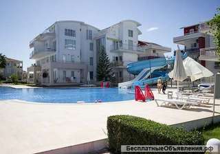 Квартира общей площадью 120 кв.м., общий бассейн с аквапарком, Белек, Турция