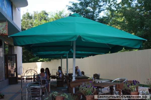 Зонты для кафе, торговые, пляжные, дачные в ассортименте