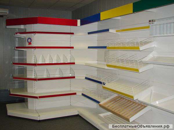 Стеллажи металлические торговые