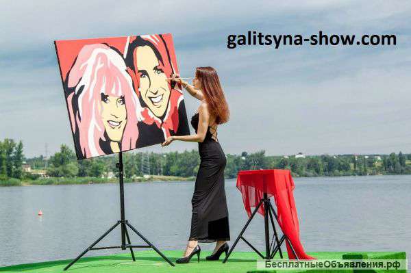 Картина-портрет на заказ в стиле Pop Art