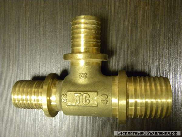 Тройник 90* редукционный 40 х 32 х 32, латунь