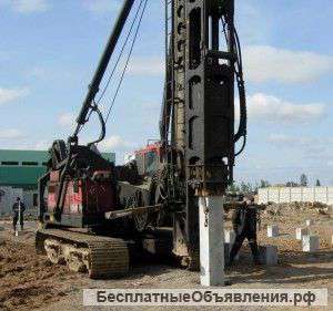 Забивка и завинчивание свай