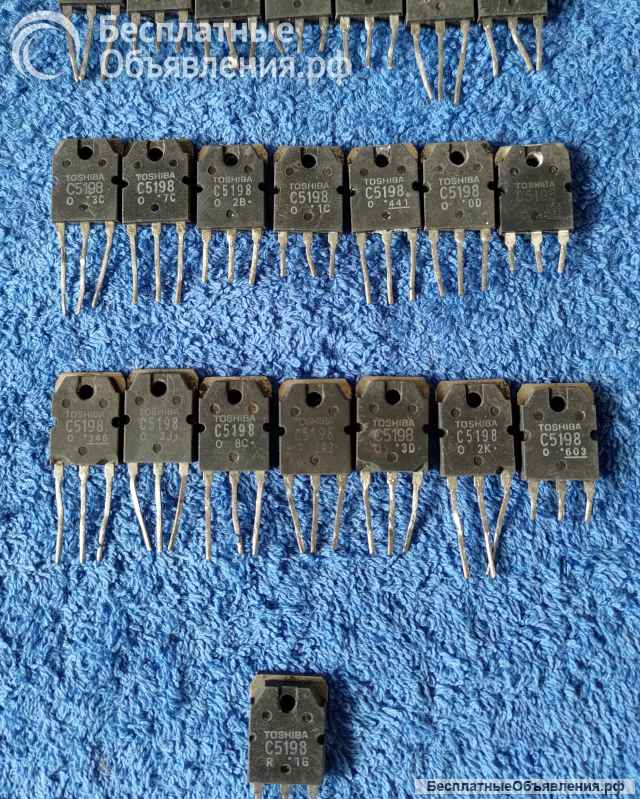 2SC5198 (C5198), TOSHIBA, NPN, 100W, 140V, 10A, 30MHz, (hfe)55, TO3PN оригинальный НОВЫЙ и ДЕМОНТАЖ