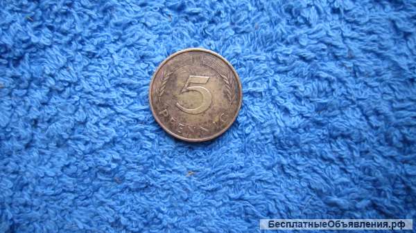 Германия 5 пфеннингов Монета - 1992 года (5pf)