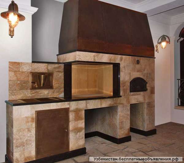 Облицовка летних кухонь, барбекю