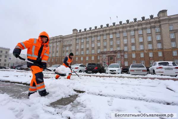 Уборка снега, грузчики