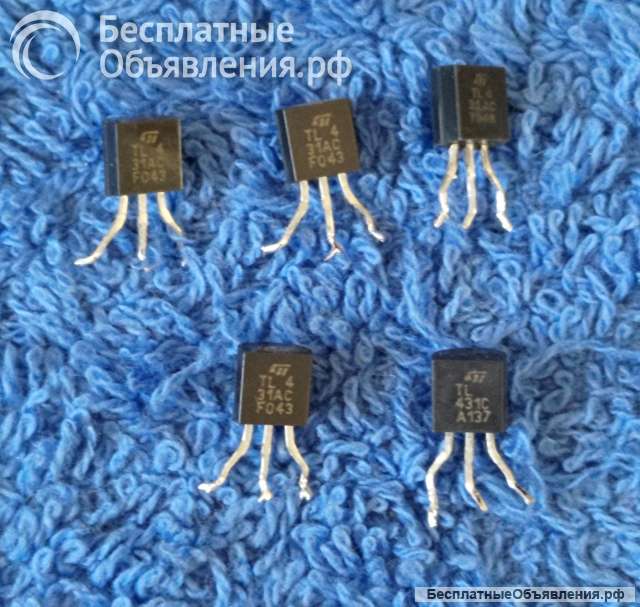 TL431AC (TL431ACLP), TO92, TI Texas Instruments, Микросхема оригинальная НОВАЯ и ДЕМОНТАЖ