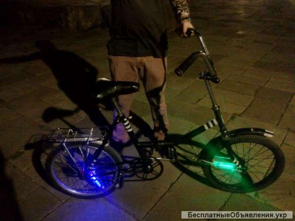 Легендарный Уникальный Ретро Велосипед BMX Складной с крутой ночной подсветкой аренда
