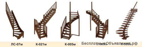 Лестницы из термодревесины