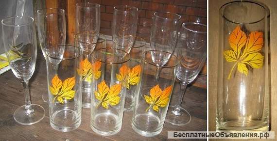 Хрустальные бокалы и стаканы