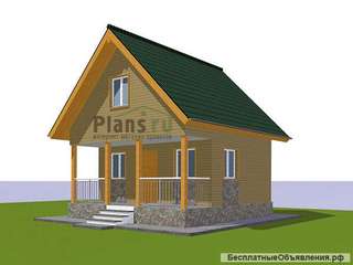 Проект каркасного дома 6 на 6 м