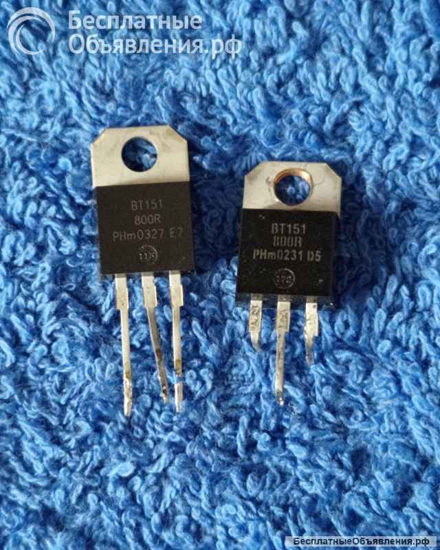 Тиристоры и симисторы редкие (Список 1 Thyristors and TRIACS) демонтаж оригинальные