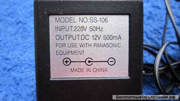 SS-106 Адаптер PANASONIC AC - DC ADAPTOR оригинальный НОВЫЙ