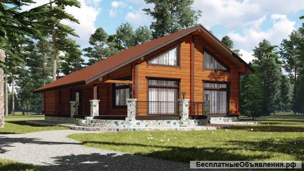 Дом Арктика из клееного бруса