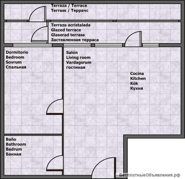 Пентхаус площадью 44 кв.м, 1 спальня, Торревьеха, Хабанарес, Испания