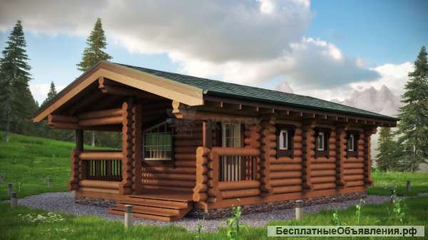 Баня Чудная из оцилиндрованного бревна