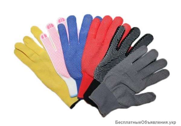 Перчатки нейлоновые с микроточкой