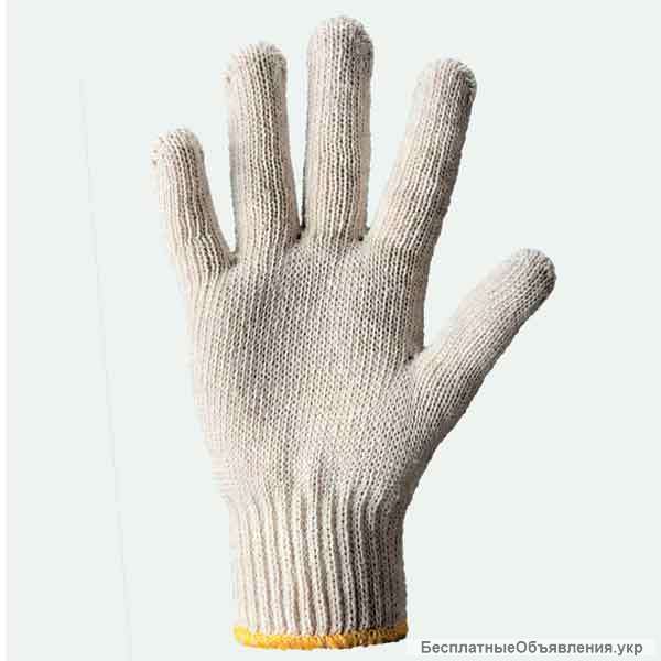 Перчатки хлопчатобумажные кругловязанные