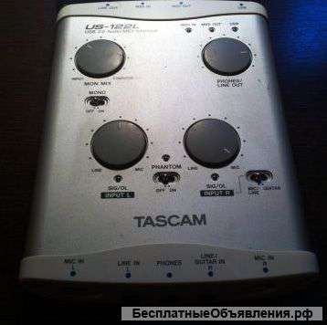 Внешняя звуковая карта (аудио интерфейс) Tascam US-122L