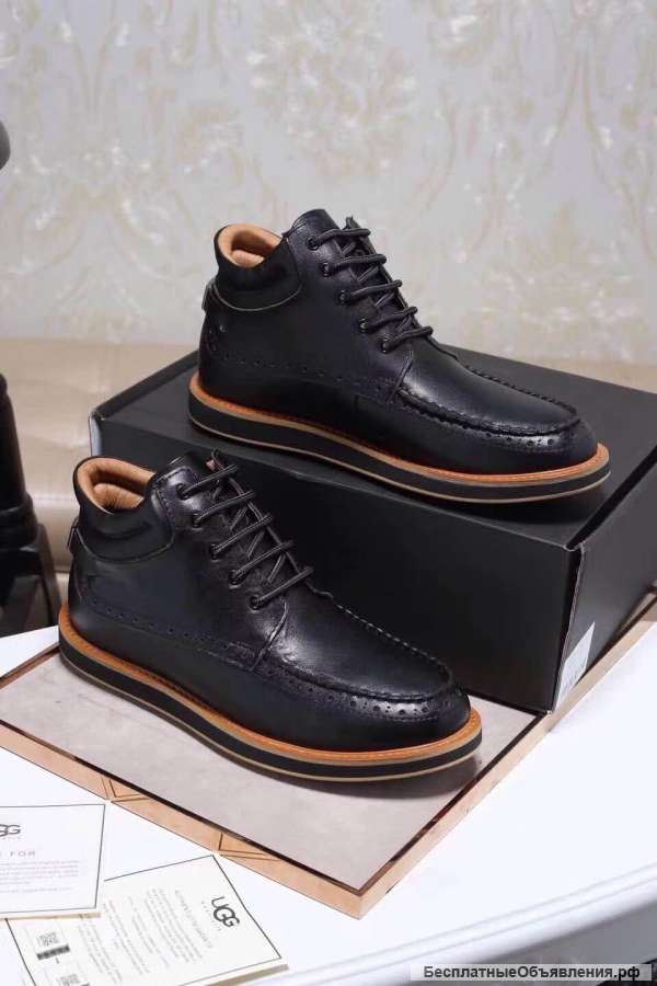 Мужские UGG ботинки из натуральной кожи