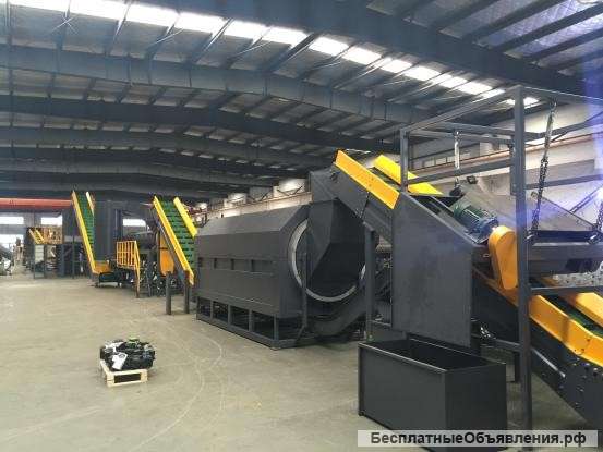 Линия дробления мойки сушки ПЭТ