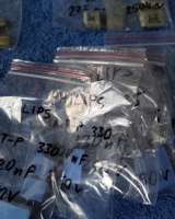 Конденсаторы PHILIPS SIEMENS PILKOR переменного напряжения СИНИЕ BLUE оригинальный ДЕМОНТАЖ