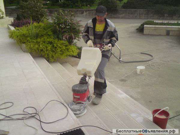 Шлифовка и полировка полов