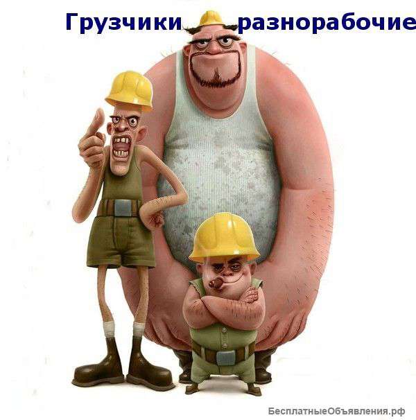 Требуются -грузчики-разнорабочие