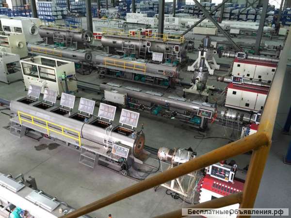 Линия экструзии пэ труб 75-160мм