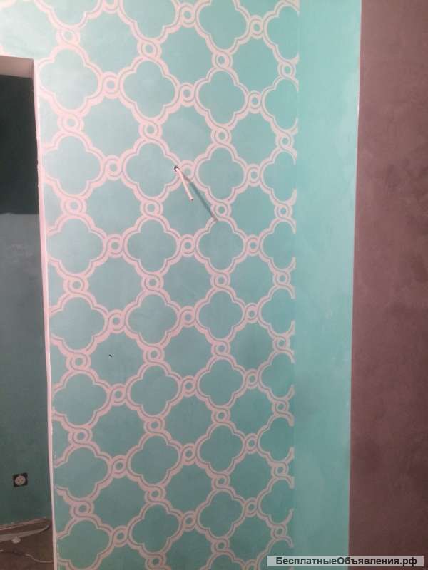 Нанесение декоративной штукатурки. Отделка