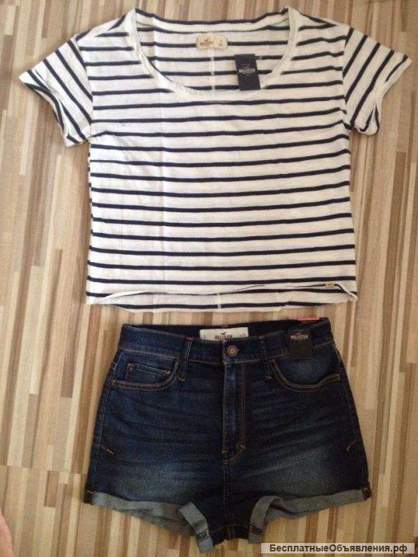 Одежда Hollister. Майка и джинсовые шорты