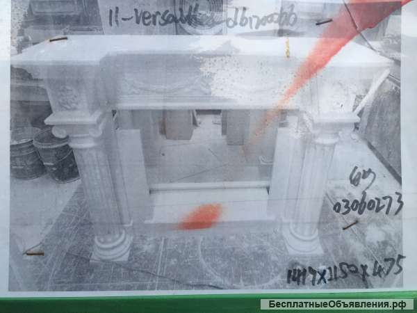Камины из травертина и мрамора