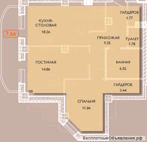 В отличном месте 3 к.в новом доме