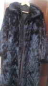 Норковая шуба из кусочков