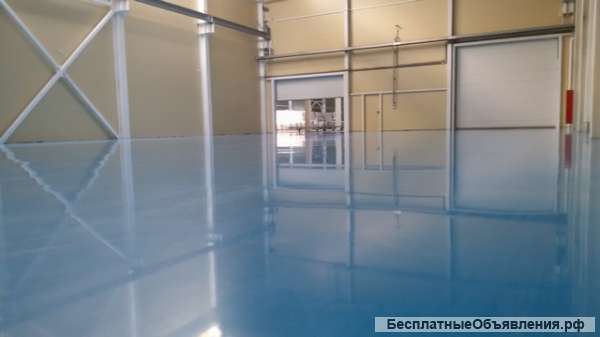 Промышленные бетонные полы, Топпинг, Полимер