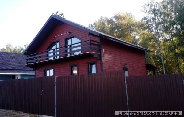 Дом по Киевскому Калужскому шоссе. Магистральный газ. Прописка. Школа. Деревня. ИЖС