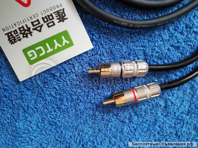 YYTCG Аудиокабель RCA с разъемом 3,5 мм на 2RCA 6N OCC 1,0m оригинальный НОВЫЙ