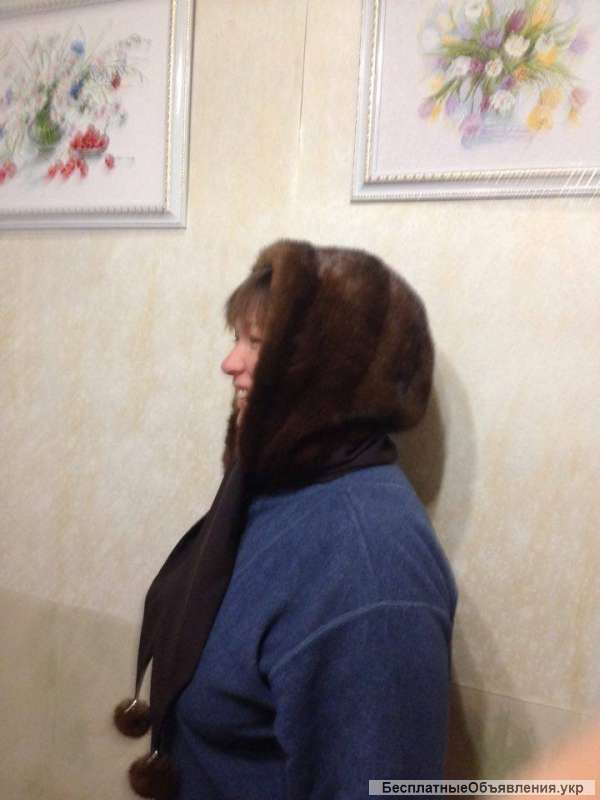 Норковый капюшон