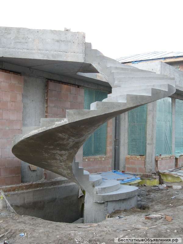 Заливаем бетонную лестницу. любой сложности