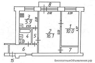 Двухкомнатную квартиру недорого