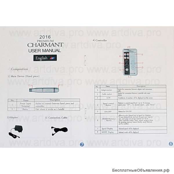 Машинка для татуажа набор Charmant Goochie Гуччи Шарман