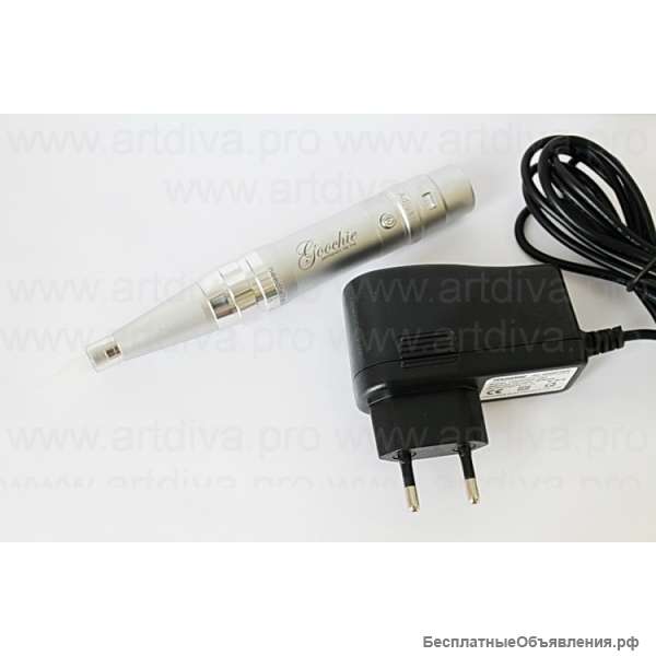 Машинка с аккумулятором для татуажа Goochie ZX 2013 PROF Silver