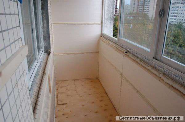 Утепление и отделка балкона