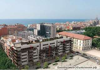 Квартира общей площадью 127 м², 4 спальни, 2 ванные, в Бадалоне, Барселона