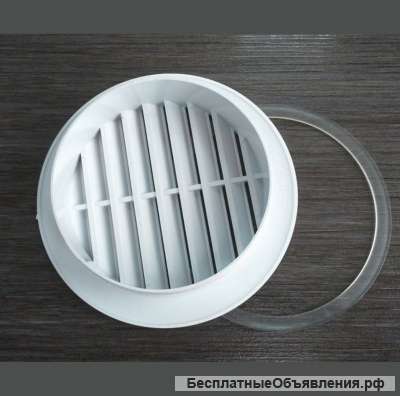 Вентиляционная решетка с армировочным кольцом Ø100 мм