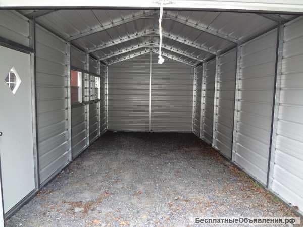 Монтаж каркасных гаражей в Щёкино