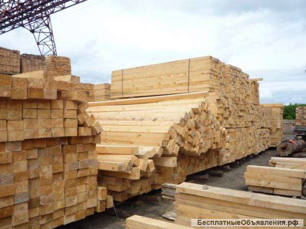 Доска обрезная и брус оптом. От 6 900 руб./м3.
